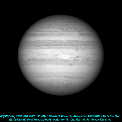 Jupiter 28th Jan 2026 IR