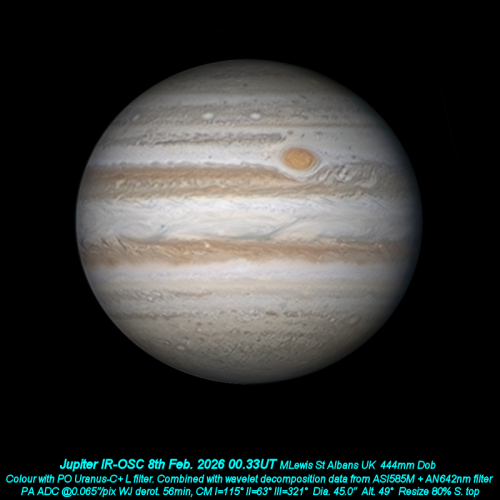 Jupiter 8th Feb 2026 IR-OSC