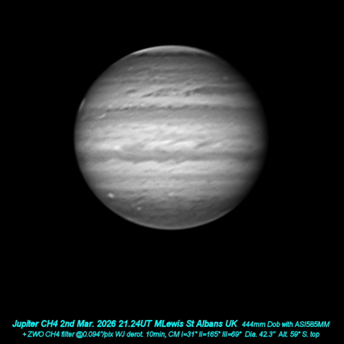 Jupiter CH4 2nd March 2026