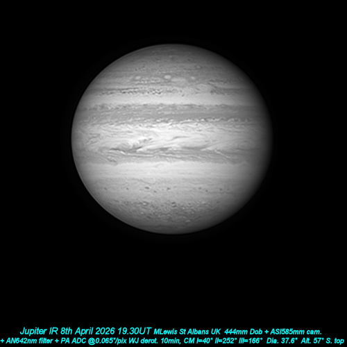 Jupiter 7th April 2026 IR