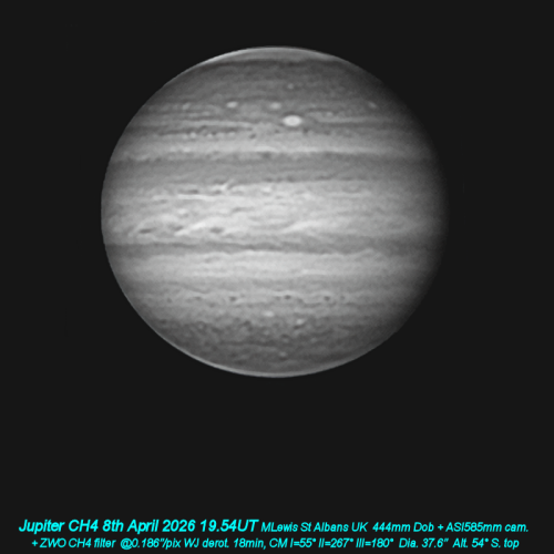 Jupiter 7th April 2026 CH4