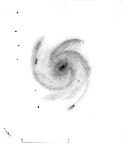 M101 with 444mm Dob., 18/04/1998