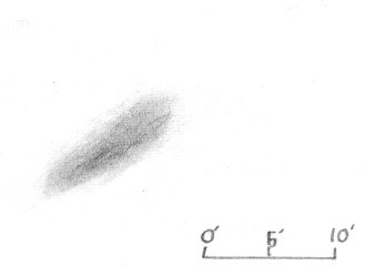 M82 with 3” refractor, 22/1/1975