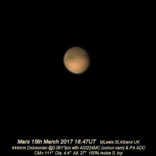 Mars 15th March 2017 RGB