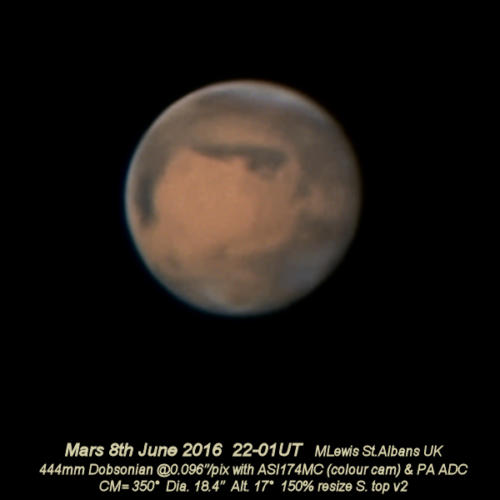 Mars 8th June 2016 RGB