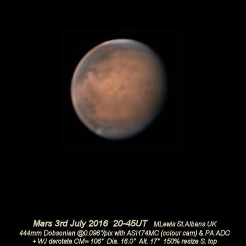Mars 3rd July. 2016 RGB