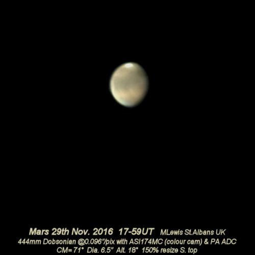 Mars 29th Nov. 2016 RGB