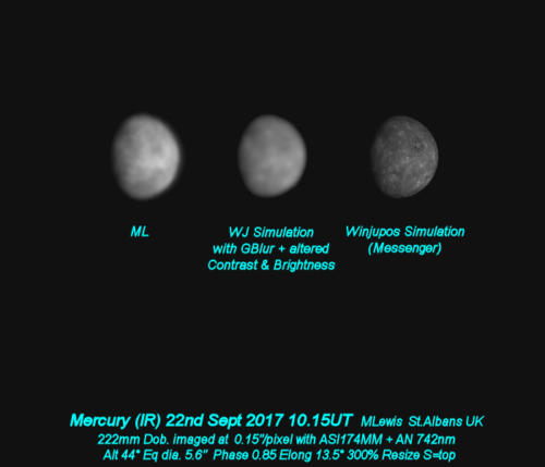 Mercury 22nd Sept. 2017 IR
