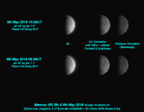 Mercury 5th May 2018 IR