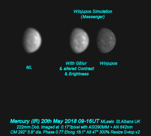 Mercury 20th May 2018 IR
