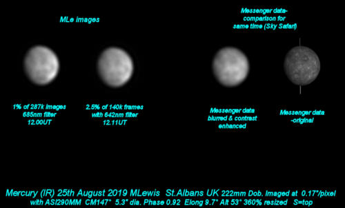 Mercury 25th Aug. 2019 IR