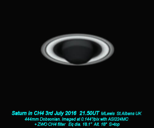 Saturn 3rd July 2016 CH4