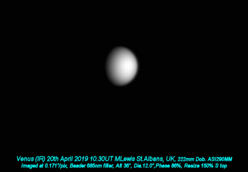 Venus 20th April 2019 IR